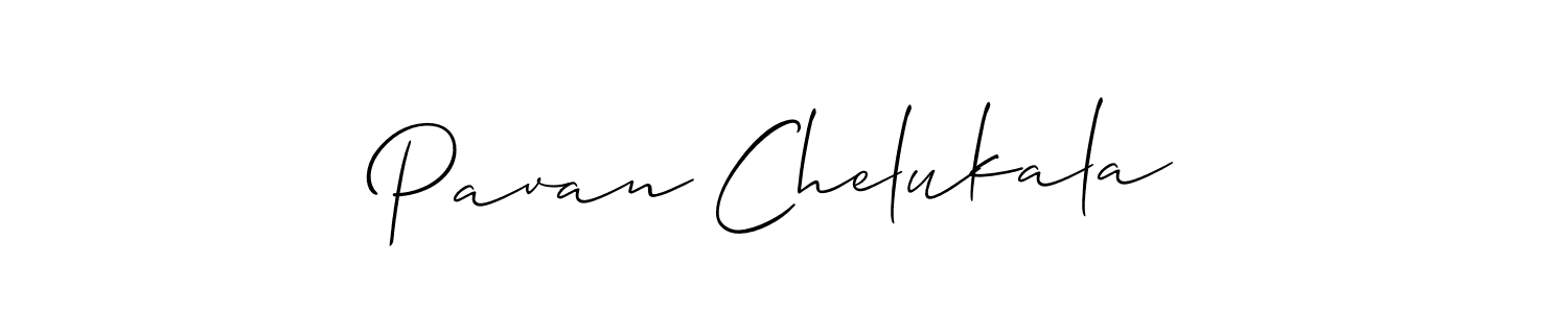 Make a short Pavan Chelukala signature style. Manage your documents anywhere anytime using Allison_Script. Create and add eSignatures, submit forms, share and send files easily. Pavan Chelukala signature style 2 images and pictures png
