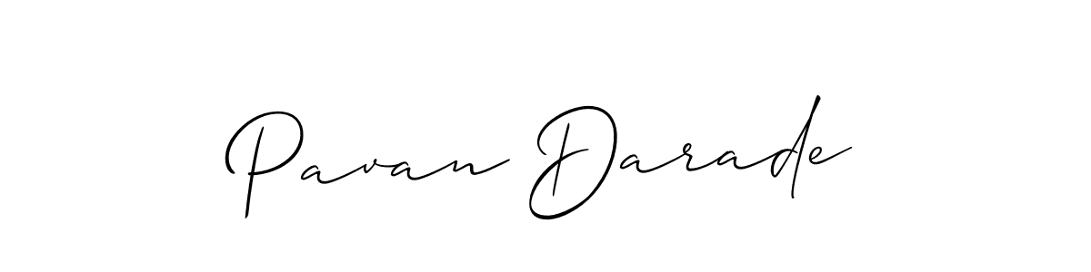 Allison_Script is a professional signature style that is perfect for those who want to add a touch of class to their signature. It is also a great choice for those who want to make their signature more unique. Get Pavan Darade name to fancy signature for free. Pavan Darade signature style 2 images and pictures png