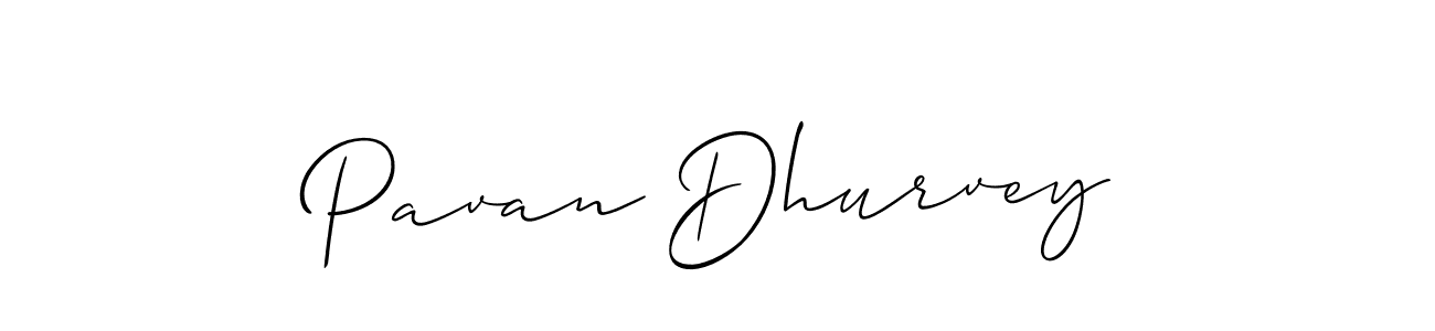 Also we have Pavan Dhurvey name is the best signature style. Create professional handwritten signature collection using Allison_Script autograph style. Pavan Dhurvey signature style 2 images and pictures png