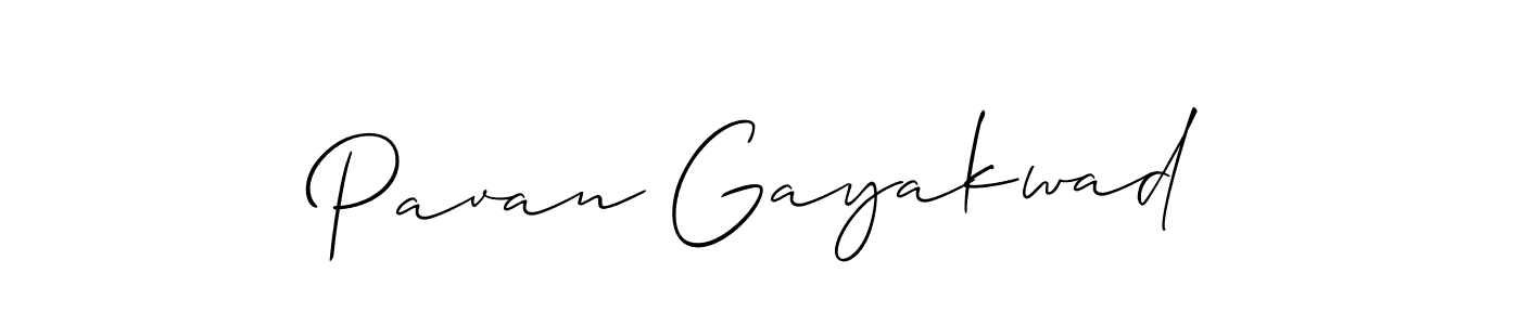 Allison_Script is a professional signature style that is perfect for those who want to add a touch of class to their signature. It is also a great choice for those who want to make their signature more unique. Get Pavan Gayakwad name to fancy signature for free. Pavan Gayakwad signature style 2 images and pictures png
