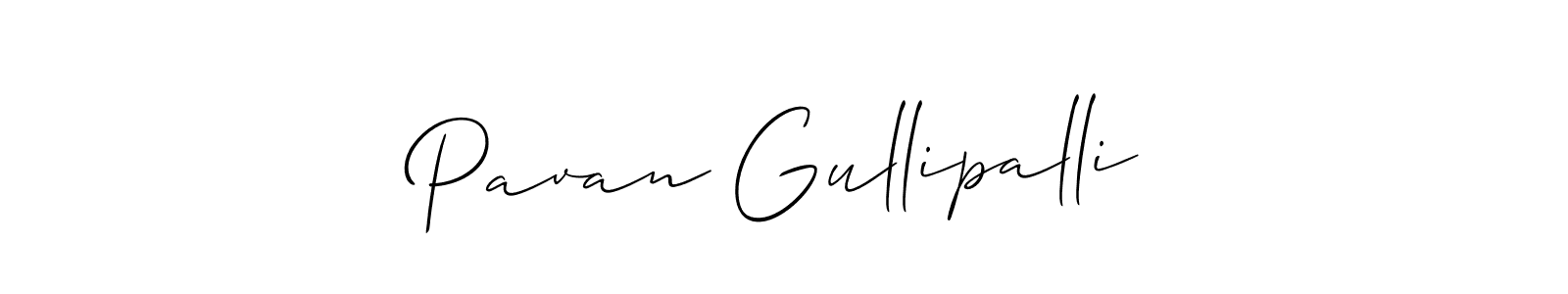 The best way (Allison_Script) to make a short signature is to pick only two or three words in your name. The name Pavan Gullipalli include a total of six letters. For converting this name. Pavan Gullipalli signature style 2 images and pictures png