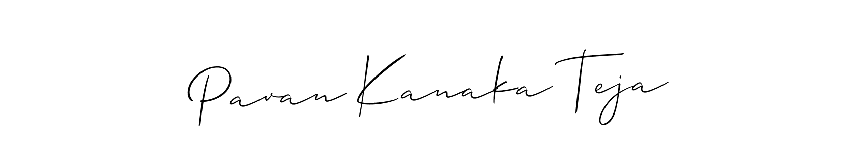 Use a signature maker to create a handwritten signature online. With this signature software, you can design (Allison_Script) your own signature for name Pavan Kanaka Teja. Pavan Kanaka Teja signature style 2 images and pictures png