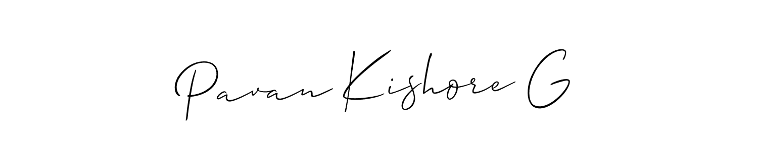 Also You can easily find your signature by using the search form. We will create Pavan Kishore G name handwritten signature images for you free of cost using Allison_Script sign style. Pavan Kishore G signature style 2 images and pictures png