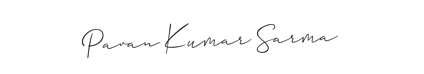 Design your own signature with our free online signature maker. With this signature software, you can create a handwritten (Allison_Script) signature for name Pavan Kumar Sarma. Pavan Kumar Sarma signature style 2 images and pictures png