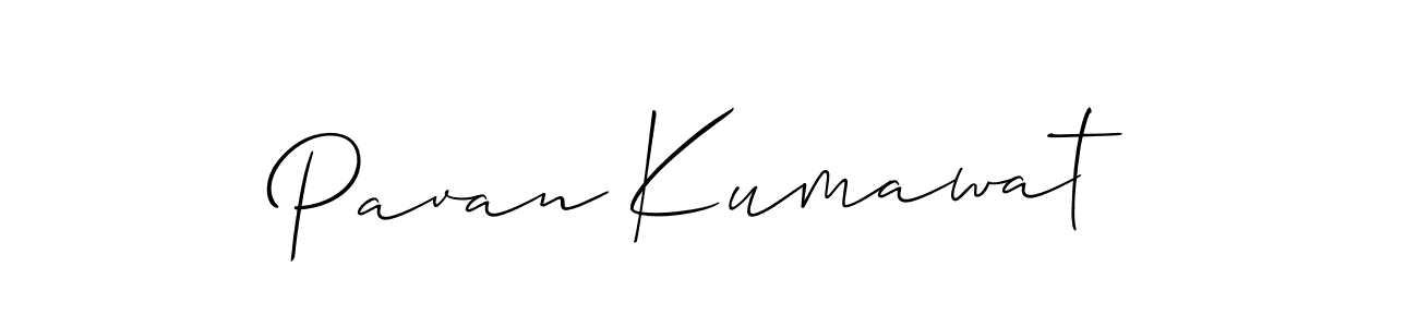 Pavan Kumawat stylish signature style. Best Handwritten Sign (Allison_Script) for my name. Handwritten Signature Collection Ideas for my name Pavan Kumawat. Pavan Kumawat signature style 2 images and pictures png