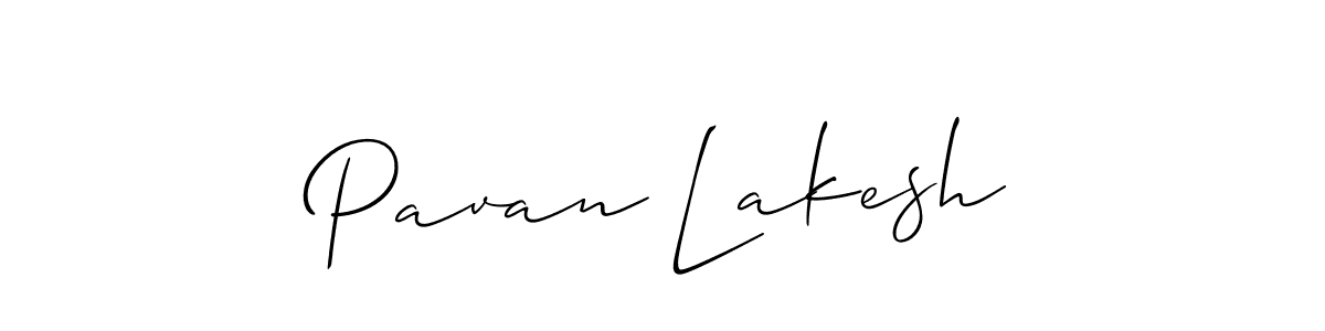 Make a beautiful signature design for name Pavan Lakesh. With this signature (Allison_Script) style, you can create a handwritten signature for free. Pavan Lakesh signature style 2 images and pictures png