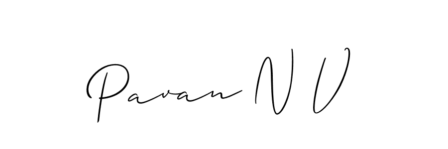 Best and Professional Signature Style for Pavan N V. Allison_Script Best Signature Style Collection. Pavan N V signature style 2 images and pictures png