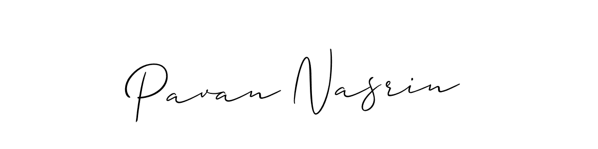 It looks lik you need a new signature style for name Pavan Nasrin. Design unique handwritten (Allison_Script) signature with our free signature maker in just a few clicks. Pavan Nasrin signature style 2 images and pictures png