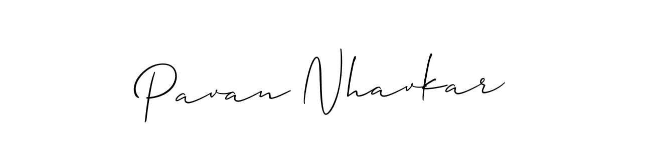 The best way (Allison_Script) to make a short signature is to pick only two or three words in your name. The name Pavan Nhavkar include a total of six letters. For converting this name. Pavan Nhavkar signature style 2 images and pictures png