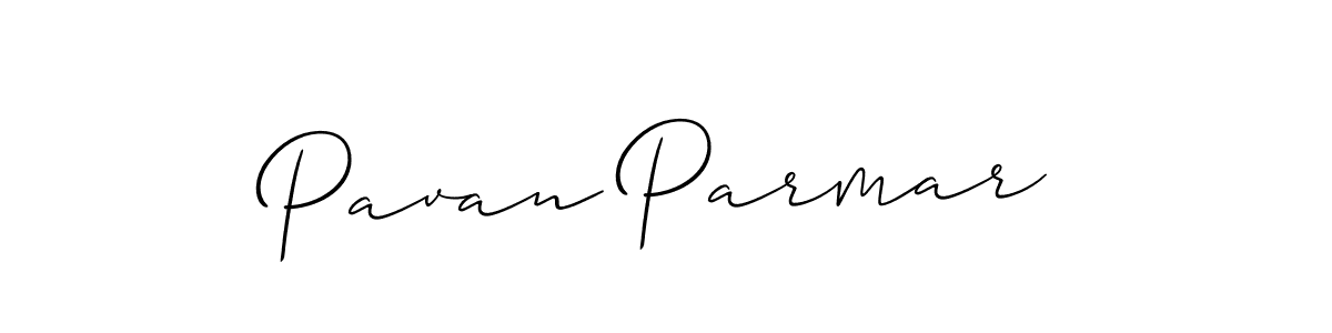 Allison_Script is a professional signature style that is perfect for those who want to add a touch of class to their signature. It is also a great choice for those who want to make their signature more unique. Get Pavan Parmar name to fancy signature for free. Pavan Parmar signature style 2 images and pictures png