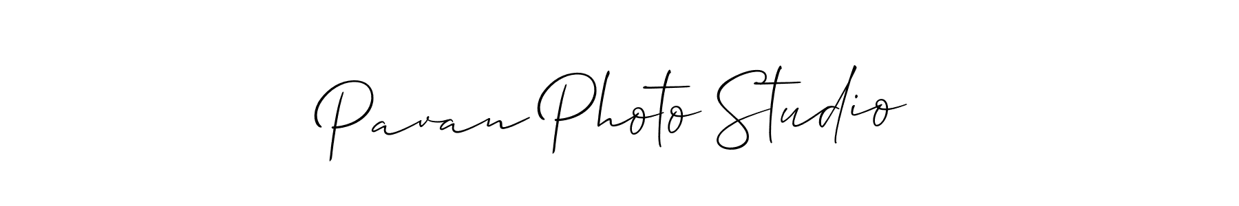 Pavan Photo Studio stylish signature style. Best Handwritten Sign (Allison_Script) for my name. Handwritten Signature Collection Ideas for my name Pavan Photo Studio. Pavan Photo Studio signature style 2 images and pictures png