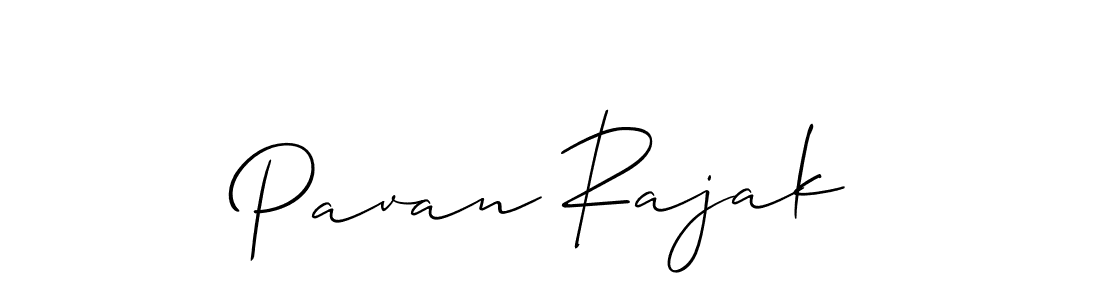 Make a beautiful signature design for name Pavan Rajak. With this signature (Allison_Script) style, you can create a handwritten signature for free. Pavan Rajak signature style 2 images and pictures png