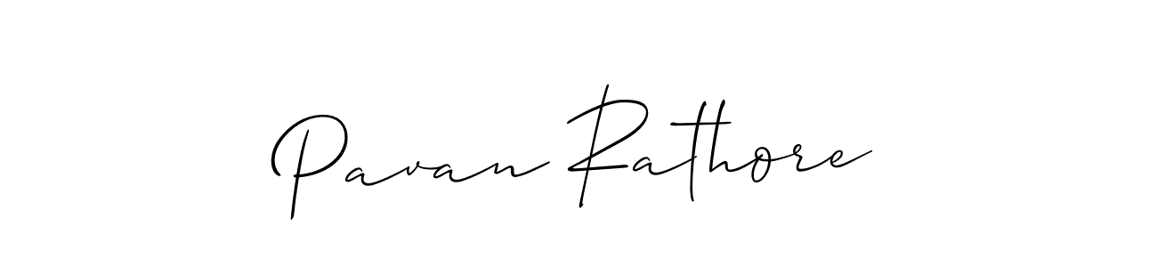 Make a beautiful signature design for name Pavan Rathore. With this signature (Allison_Script) style, you can create a handwritten signature for free. Pavan Rathore signature style 2 images and pictures png