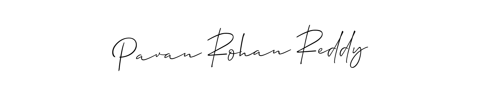 Create a beautiful signature design for name Pavan Rohan Reddy. With this signature (Allison_Script) fonts, you can make a handwritten signature for free. Pavan Rohan Reddy signature style 2 images and pictures png