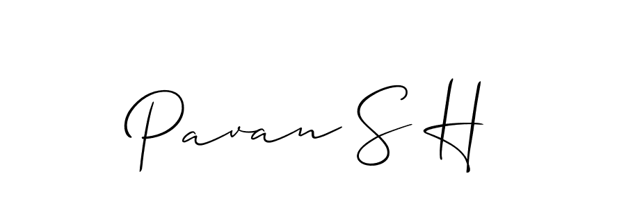 Best and Professional Signature Style for Pavan S H. Allison_Script Best Signature Style Collection. Pavan S H signature style 2 images and pictures png