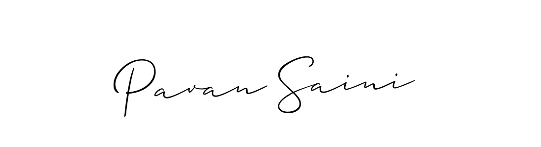 Also we have Pavan Saini name is the best signature style. Create professional handwritten signature collection using Allison_Script autograph style. Pavan Saini signature style 2 images and pictures png