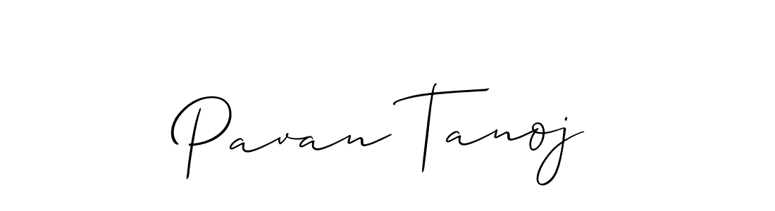 The best way (Allison_Script) to make a short signature is to pick only two or three words in your name. The name Pavan Tanoj include a total of six letters. For converting this name. Pavan Tanoj signature style 2 images and pictures png