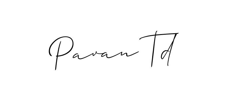 if you are searching for the best signature style for your name Pavan Td. so please give up your signature search. here we have designed multiple signature styles  using Allison_Script. Pavan Td signature style 2 images and pictures png