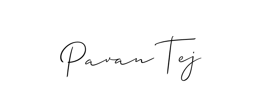 Also we have Pavan Tej name is the best signature style. Create professional handwritten signature collection using Allison_Script autograph style. Pavan Tej signature style 2 images and pictures png