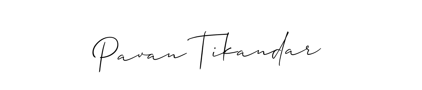 The best way (Allison_Script) to make a short signature is to pick only two or three words in your name. The name Pavan Tikandar include a total of six letters. For converting this name. Pavan Tikandar signature style 2 images and pictures png