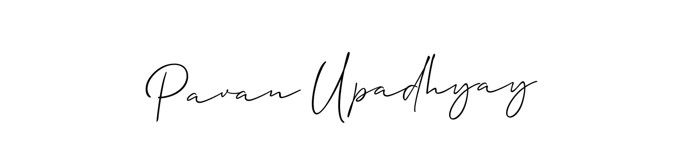 Design your own signature with our free online signature maker. With this signature software, you can create a handwritten (Allison_Script) signature for name Pavan Upadhyay. Pavan Upadhyay signature style 2 images and pictures png