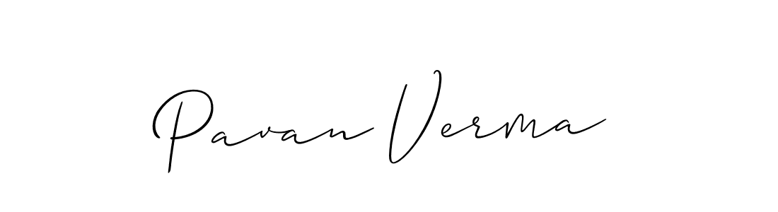 Also we have Pavan Verma name is the best signature style. Create professional handwritten signature collection using Allison_Script autograph style. Pavan Verma signature style 2 images and pictures png