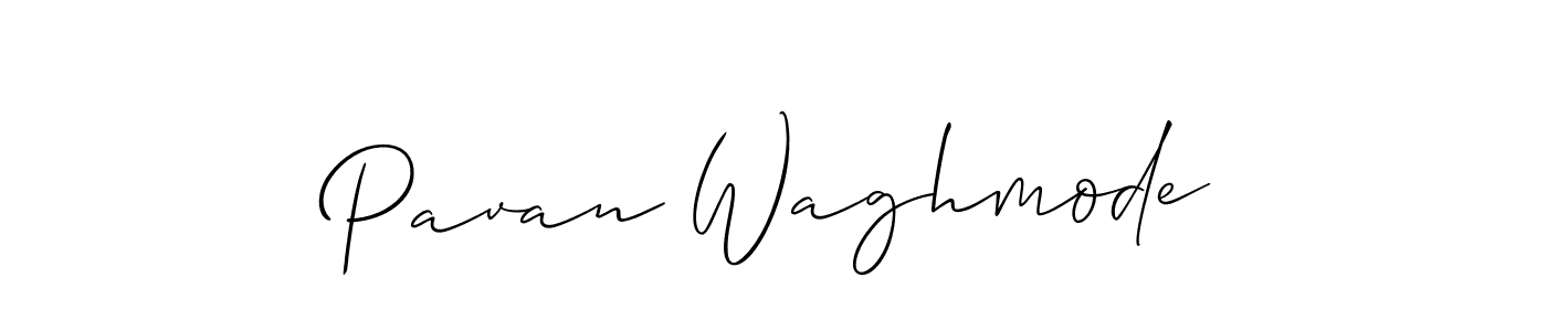 Design your own signature with our free online signature maker. With this signature software, you can create a handwritten (Allison_Script) signature for name Pavan Waghmode. Pavan Waghmode signature style 2 images and pictures png