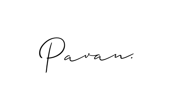 How to make Pavan. name signature. Use Allison_Script style for creating short signs online. This is the latest handwritten sign. Pavan. signature style 2 images and pictures png