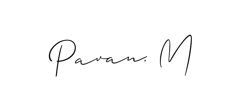 Pavan. M stylish signature style. Best Handwritten Sign (Allison_Script) for my name. Handwritten Signature Collection Ideas for my name Pavan. M. Pavan. M signature style 2 images and pictures png