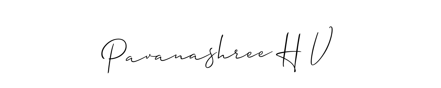 Pavanashree H V stylish signature style. Best Handwritten Sign (Allison_Script) for my name. Handwritten Signature Collection Ideas for my name Pavanashree H V. Pavanashree H V signature style 2 images and pictures png