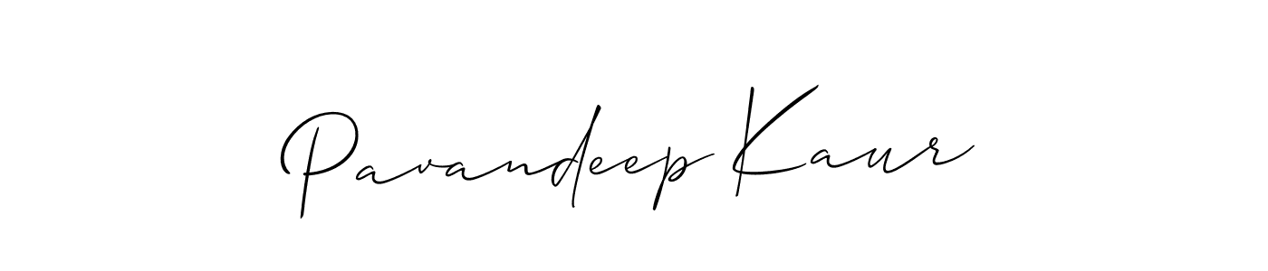 Create a beautiful signature design for name Pavandeep Kaur. With this signature (Allison_Script) fonts, you can make a handwritten signature for free. Pavandeep Kaur signature style 2 images and pictures png