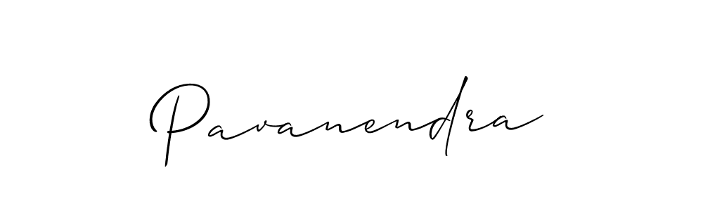 Make a beautiful signature design for name Pavanendra. With this signature (Allison_Script) style, you can create a handwritten signature for free. Pavanendra signature style 2 images and pictures png