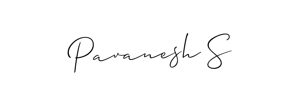 Design your own signature with our free online signature maker. With this signature software, you can create a handwritten (Allison_Script) signature for name Pavanesh S. Pavanesh S signature style 2 images and pictures png