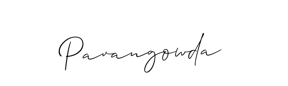 Create a beautiful signature design for name Pavangowda. With this signature (Allison_Script) fonts, you can make a handwritten signature for free. Pavangowda signature style 2 images and pictures png