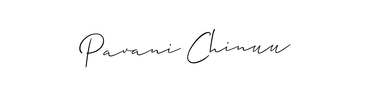 Use a signature maker to create a handwritten signature online. With this signature software, you can design (Allison_Script) your own signature for name Pavani Chinuu. Pavani Chinuu signature style 2 images and pictures png