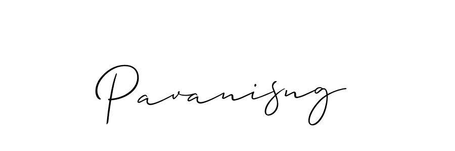 The best way (Allison_Script) to make a short signature is to pick only two or three words in your name. The name Pavanisng include a total of six letters. For converting this name. Pavanisng signature style 2 images and pictures png