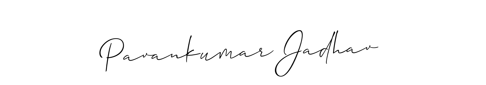 This is the best signature style for the Pavankumar Jadhav name. Also you like these signature font (Allison_Script). Mix name signature. Pavankumar Jadhav signature style 2 images and pictures png