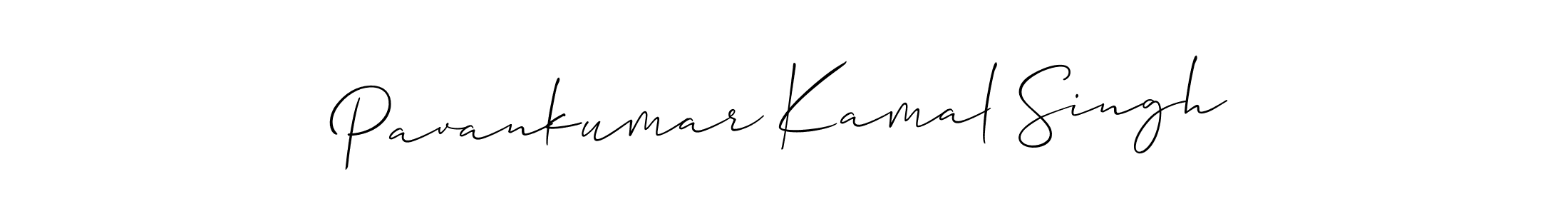 Design your own signature with our free online signature maker. With this signature software, you can create a handwritten (Allison_Script) signature for name Pavankumar Kamal Singh. Pavankumar Kamal Singh signature style 2 images and pictures png