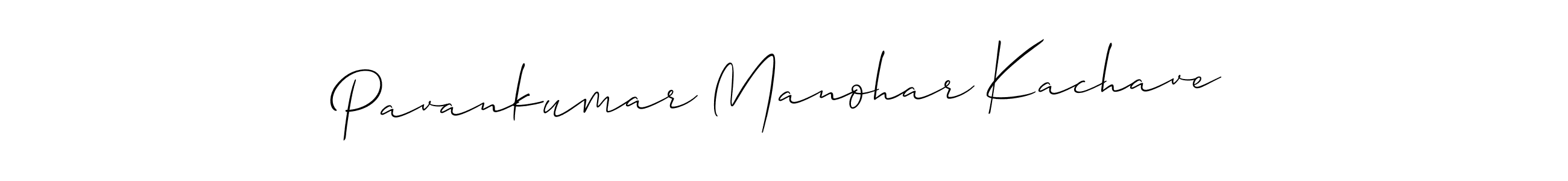 Design your own signature with our free online signature maker. With this signature software, you can create a handwritten (Allison_Script) signature for name Pavankumar Manohar Kachave. Pavankumar Manohar Kachave signature style 2 images and pictures png
