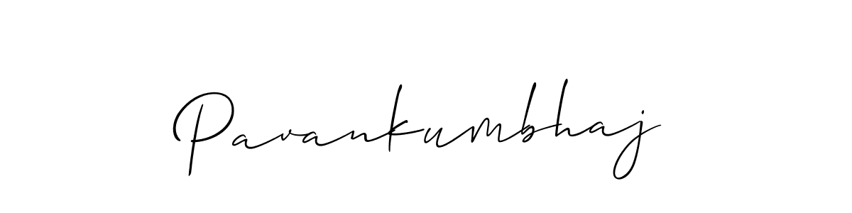 How to make Pavankumbhaj name signature. Use Allison_Script style for creating short signs online. This is the latest handwritten sign. Pavankumbhaj signature style 2 images and pictures png