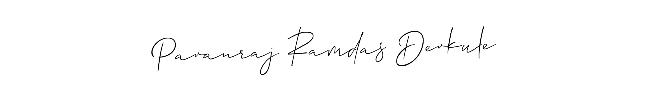 Also we have Pavanraj Ramdas Devkule name is the best signature style. Create professional handwritten signature collection using Allison_Script autograph style. Pavanraj Ramdas Devkule signature style 2 images and pictures png