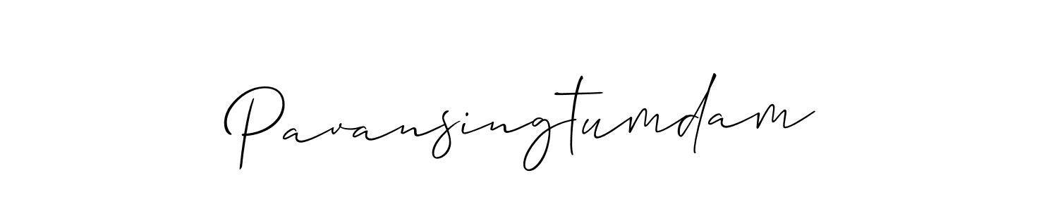 Design your own signature with our free online signature maker. With this signature software, you can create a handwritten (Allison_Script) signature for name Pavansingtumdam. Pavansingtumdam signature style 2 images and pictures png