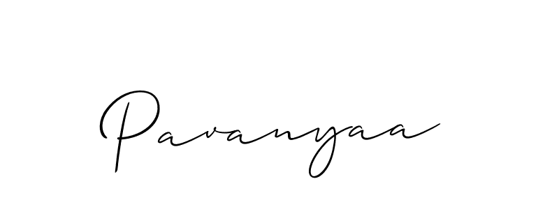 Also we have Pavanyaa name is the best signature style. Create professional handwritten signature collection using Allison_Script autograph style. Pavanyaa signature style 2 images and pictures png