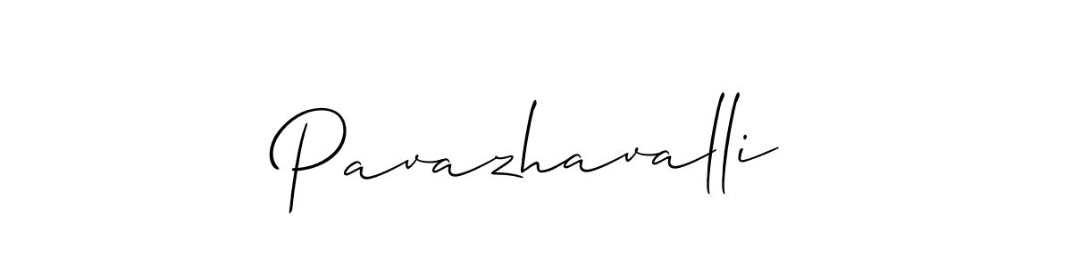 Create a beautiful signature design for name Pavazhavalli. With this signature (Allison_Script) fonts, you can make a handwritten signature for free. Pavazhavalli signature style 2 images and pictures png