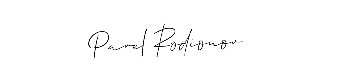 if you are searching for the best signature style for your name Pavel Rodionov. so please give up your signature search. here we have designed multiple signature styles  using Allison_Script. Pavel Rodionov signature style 2 images and pictures png