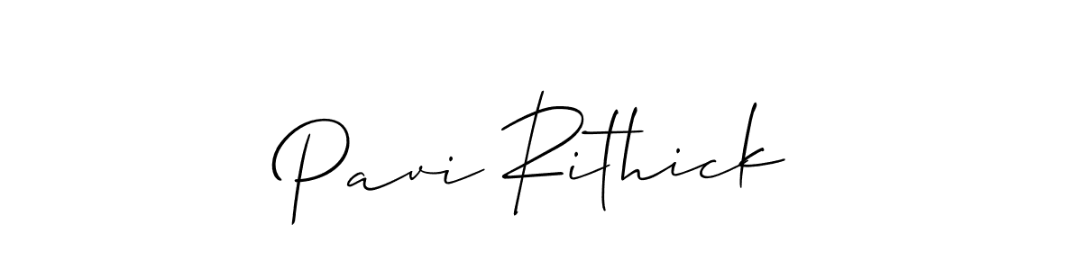 Similarly Allison_Script is the best handwritten signature design. Signature creator online .You can use it as an online autograph creator for name Pavi Rithick. Pavi Rithick signature style 2 images and pictures png