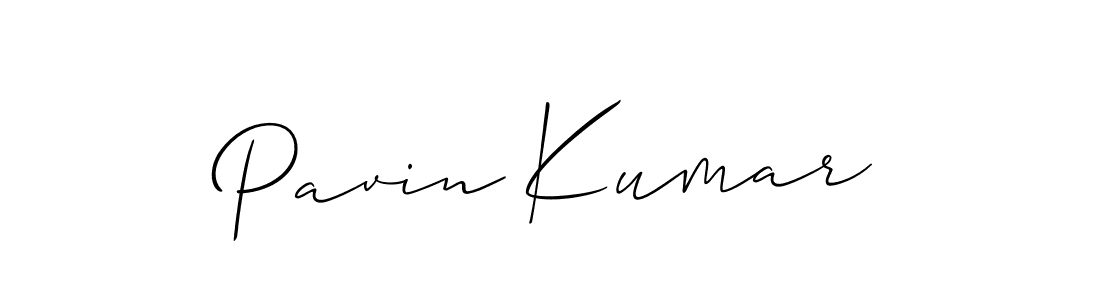 You should practise on your own different ways (Allison_Script) to write your name (Pavin Kumar) in signature. don't let someone else do it for you. Pavin Kumar signature style 2 images and pictures png