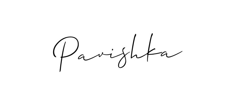 How to Draw Pavishka signature style? Allison_Script is a latest design signature styles for name Pavishka. Pavishka signature style 2 images and pictures png
