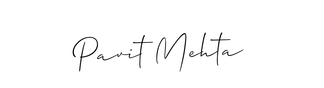 Use a signature maker to create a handwritten signature online. With this signature software, you can design (Allison_Script) your own signature for name Pavit Mehta. Pavit Mehta signature style 2 images and pictures png