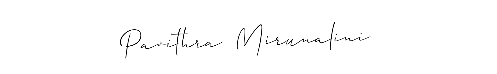 It looks lik you need a new signature style for name Pavithra  Mirunalini. Design unique handwritten (Allison_Script) signature with our free signature maker in just a few clicks. Pavithra  Mirunalini signature style 2 images and pictures png